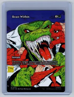 Beast Within (Borderless) M Marvel Universe Eternal Legal 33 NM SPM MTG MYTHIC - Image 1