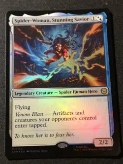 Spider-Woman, Stunning Savior - Foil - SPM - MTG - EN - NM - 0152 - Image 1