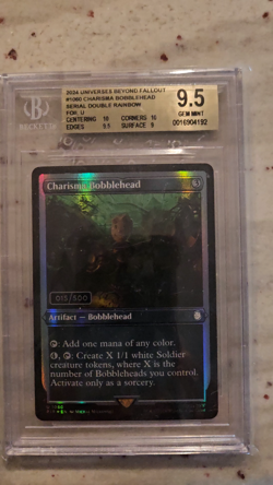 MTG Fallout Charisma Bobblehead - BGS Graded 9.5 *Gem Mint* - PIP #1060 015/500 - Image 2