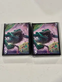 Magic The Gathering MTG MagicCon Chicago Galaxy Yargle 2 Packs Sleeves - New - Image 1