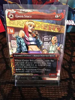 MTG Gwen Stacy (0202) (Borderless) | NM | Spider-Man (Non Foil) - Image 1