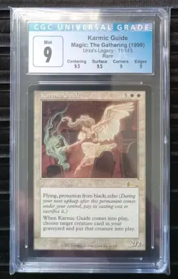 Mtg Karmic Guide. (CGC) 9 Q++ Urza's Legacy Rare [1999] - Image 1