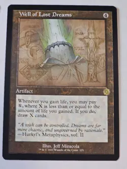 MTG - Well of Lost Dreams Schematic RETRO FRAME - Brother's War Artifacts - Image 1