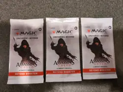 Mtg: Assassin's Creed, Beyond Booster Pack, Factory Sealed Lot 3 - Image 1
