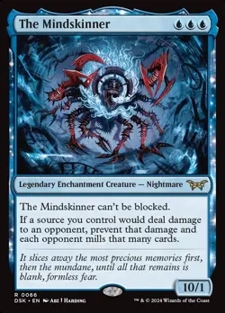 MTG 1x The Mindskinner, NM, Duskmourn, Legendary Can't be Blocked Mill Cards - Image 1