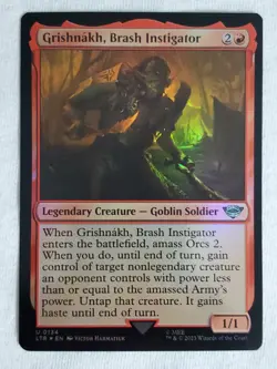 Grishnakh, Brash Instigator 134 Lord of the Rings MTG: Magic the Gathering Foil - Image 1