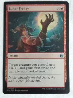 Lunar Frenzy 147 Innistrad: Midnight Hunt Foil MTG: Magic the Gathering - Image 1