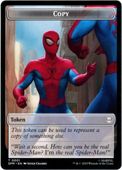 Copy / Human Citizen Double-Sided Token - Marvel's Spider-Man - MTG NM/M - Image 1