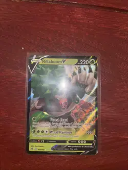 Pokemon Rillaboom V 017/192 Ultra Rare Swsh02: Rebel Clash NM - Image 2