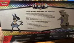 Pokemon TCG Prismatic Evolutions Lucario Ex + Tyranitar Ex Premium Collection - Image 3