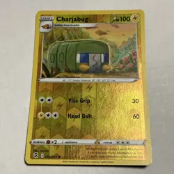 LP Pokemon Charjabug - 100/264 - Uncommon - Reverse Holo Lightly Played Fusion S - Image 1
