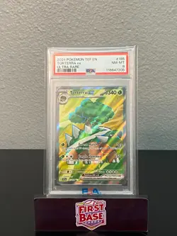 2024 Pokemon Temporal Forces Torterra ex Ultra Rare #15 PSA 8 NM-M - Image 1