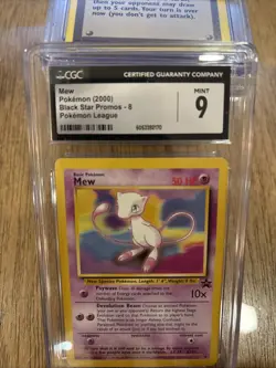 Pokemon - Black Star - Mew - Promo Pokemon League #8 - CGC 9 - Mint - 2000 - Image 3