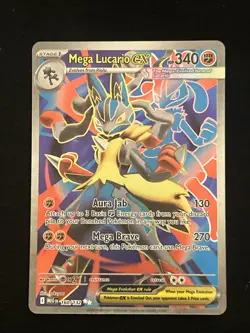 Mega Lucario EX Full Art Rare #160/132 Pokemon Mega Evolution NEW PACK FRESH - Image 1