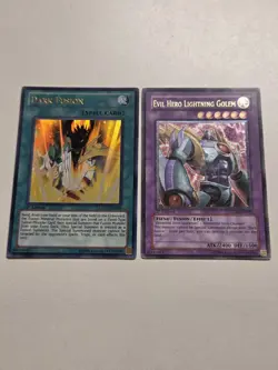 Evil Hero Lightning Golem (UTR) GLAS-EN039 1st Edition Ultimate Rare Yugioh MP - Image 1