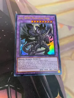 YUGIOH - EVIL HERO MALICIOUS BANE - ULTRA RARE - LDS3 - 1ST ED - NM - Image 1