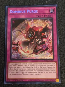 Yugioh! Dominus Purge Prismatic Secret Rare 2025 tin MP25-EN095! - Image 1