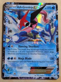 Pokemon TCG Ash-Greninja EX XY Black Star Promo XY133 Holo Card TCG Regular Size - Image 1