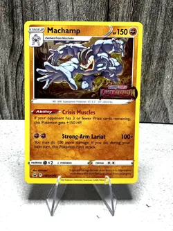Machamp - (Lost Origin Prerelease) SWSH243 SWSH: Black Star Promo Card Holo - Image 1