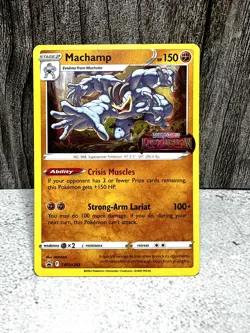 Machamp - (Lost Origin Prerelease) SWSH243 SWSH: Black Star Promo Card Holo - Image 3