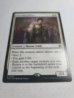 Charming Prince -NM Rare- Foundations 2024 FDN 0568 MTG Magic White english card - Image 2