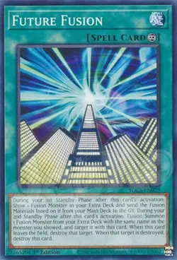 Yugioh - Future Fusion - 1st Edition NM - Plus Free Holographic Card - Image 1