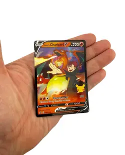 2021 Pokemon TCG Lance’s Charizard V SWSH133 Celebrations Black Star Promo Card - Image 2