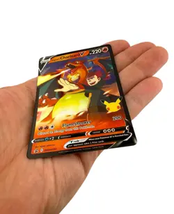 2021 Pokemon TCG Lance’s Charizard V SWSH133 Celebrations Black Star Promo Card - Image 3