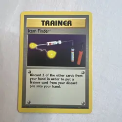 POKEMON BASE SET CARD 74/102 Trainer Item Finder LP - Image 1