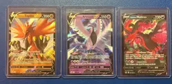 Pokemon Galarian Articuno V Moltres V & Zapdos V Chilling Reign 3 Card Lot NM - Image 1