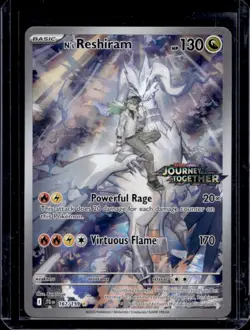 2025 Pokemon SV Journey Together N's Reshiram Promo Cards #167/159 - Image 1