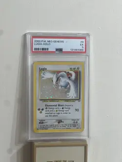 Pokemon Neo Genesis Lugia TCG Holo Card 9/111 Unlimited Rare, PSA 5 - Image 1