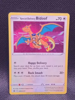 Special Delivery Bidoof SWSH177 SWSH: Sword & Shield Promo Cards Holo - Image 1
