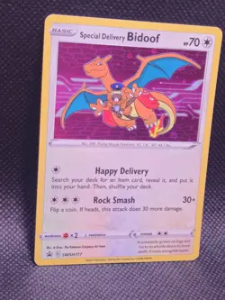 Special Delivery Bidoof SWSH177 SWSH: Sword & Shield Promo Cards Holo - Image 2