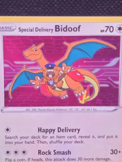 Special Delivery Bidoof SWSH177 SWSH: Sword & Shield Promo Cards Holo - Image 4