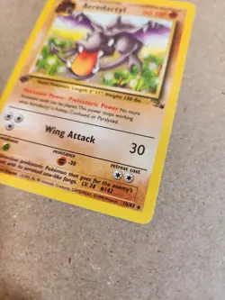 Aerodactyl 16/62 Fossil 1st Edition Rare Pokemon Card TCG 1999 LP - NM - Image 4