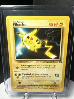 Vintage: Pikachu Promo 4 Pokemon The First Movie Trading Card. - Image 1