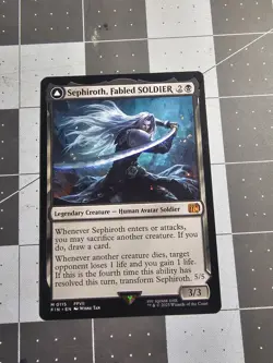 Sephiroth, Fabled SOLDIER Magic: The Gathering Card Final Fantasy Near Mint - Image 1