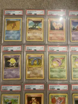Lot of 20 PSA 8 Graded Pokemon 1st Edition Cards - Image 2