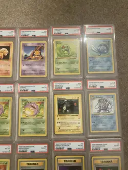 Lot of 20 PSA 8 Graded Pokemon 1st Edition Cards - Image 3