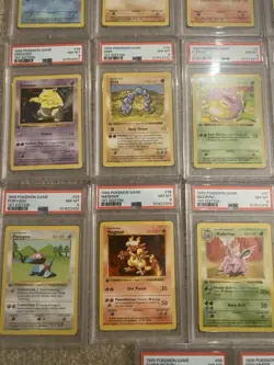 Lot of 20 PSA 8 Graded Pokemon 1st Edition Cards - Image 4