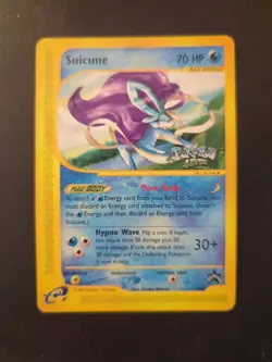 Suicune 53 Black Star Promo Pokemon WOTC Regular Card Pokemon 4Ever Stamp Damage - Image 1
