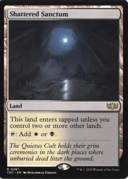 Shattered Sanctum Commander: Tarkir: Dragonstorm Non-Foil Near Mint or Better - Image 1