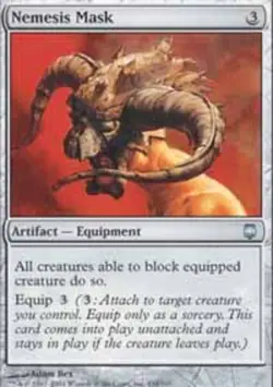 4x MTG Nemesis Mask, Light Play, English Darksteel - Image 1