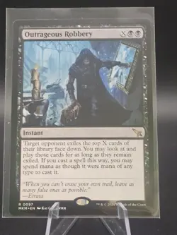 Outrageous Robbery *Non-Foil* PROMO MTG MKM NM/MT PW Stamp Combined Shipping - Image 1