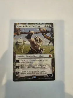 Ajani, Caller of the Pride (Borderless) Foundations Regular - Image 1