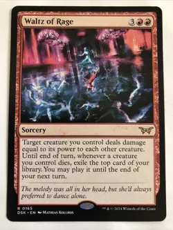 MTG Duskmourn: House of Horror Waltz of Rage 0165 NM Rare - Image 1