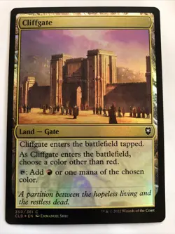 MTG Commander Legends Baldur's Gate Cliffgate Foil 350/361 LP - Image 1