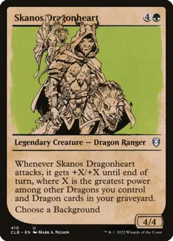 [MTG] Skanos Dragonheart (Foil) (Showcase) (410) (CLB) NM - Image 1