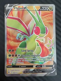Pokemon TCG Flygon V Sword & Shield: Brilliant Stars 164/172 Holo Ultra Rare NM - Image 1